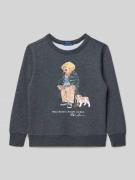 Polo Ralph Lauren Kids Regular Fit Sweatshirt mit Logo-Print in Anthra...