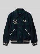 Polo Ralph Lauren Teens Bomberjacke mit Label-Stitching in Marine, Grö...