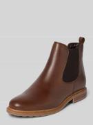Tamaris Chelsea Boots aus echtem Leder in Dunkelbraun, Größe 37