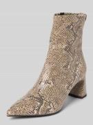 Tamaris Stiefeletten mit Banana-Absatz in Beige, Größe 36