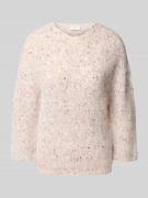 Rich & Royal Strickpullover mit Alpaka-Anteil und 3/4-Arm in Offwhite,...