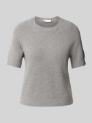 Rich & Royal Strickshirt mit Rundhalsausschnitt und 1/2-Arm in Mittelg...