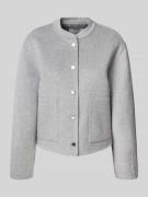 Rich & Royal Jacke aus Woll-Mix mit Eingrifftaschen in Hellgrau, Größe...