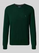 Polo Ralph Lauren Regular Fit Strickpullover aus reiner Wolle in Dunke...