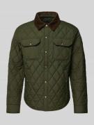 Polo Ralph Lauren Steppjacke mit Brusttaschen in Oliv, Größe L