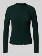 Only Slim Fit Langarmshirt mit Viskose-Anteil Modell 'LEMMA' in Dunkel...