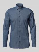 OLYMP No. Six Super Slim Fit Businesshemd aus Baumwoll-Mix in Marine, ...