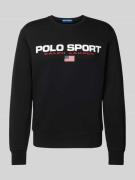 Polo Ralph Lauren Sweatshirt mit Label-Print in Black, Größe L