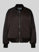 Ivy Oak Bomberjacke mit Eingrifftaschen Modell 'JANE' in Dunkelbraun, ...