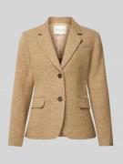 Gant Blazer mit Pattentaschen und Reverskragen in Camel, Größe 36