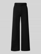 ZABAIONE Stoffhose mit Gürtel und Eingrifftaschen in Black, Größe L