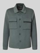 Marc O'Polo Regular Fit Hemdjacke aus Woll-Mix in Graphit, Größe S