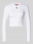 HUGO Regular Fit Langarmshirt aus Baumwoll-Mix Modell 'DAFILOMENA' in ...
