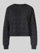 HUGO Oversized Sweatshirt aus Baumwoll-Mix Modell 'LOKKY' in Black, Gr...