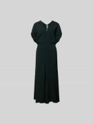 Victoria Beckham Maxikleid mit V-Ausschnitt in Black, Größe S/M