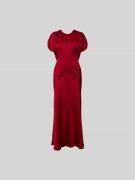 Victoria Beckham Maxikleid mit Rundhalsausschnitt in Rot, Größe XS