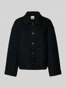 ICHI Blazer mit Strukturmuster Modell 'KATE' in Black, Größe L