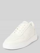 Copenhagen Ledersneaker mit Label-Print in Weiss, Größe 40