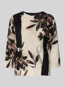 Betty Barclay Strickpullover mit Rundhalsausschnitt in Dunkelbraun, Gr...