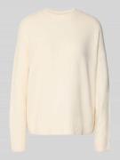 Vero Moda Relaxed Fit Pullover mit Woll-Anteil Modell 'BOOM' in Ecru, ...