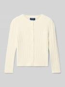 Polo Ralph Lauren Kids Regular Fit Strickjacke aus reiner Baumwolle Mo...