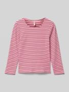 Only Regular Fit Langarmshirt in Ripp-Optik Modell 'MAUDE' in Pink, Gr...