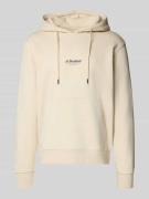 Jack & Jones Hoodie mit Label-Print Modell 'SOHO' in Beige, Größe L