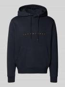 Jack & Jones Hoodie mit Label-Print in Marine, Größe M