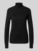 Jake*s Casual Slim Fit Rollkragenpullover aus Viskose-Mix in Strick-Op...