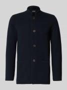 Emporio Armani Leinensakko mit Knopfleiste in Marine, Größe 50