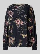 Tom Tailor Loose Fit Bluse aus reiner Viskose in Marine, Größe 40