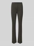 Marc Cain Bootcut Stoffhose mit Bügelfalten Modell 'FREDERICA' in Blac...