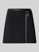 Liu Jo White Minirock aus Viskose-Mix mit Reißverschluss in Black, Grö...