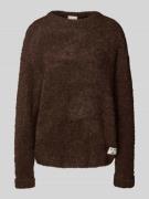 ICHI Relaxed Fit Pullover mit Woll-Anteil Modell 'Larisa' in Dunkelbra...