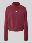 Guess Activewear Sweatshirt mit Stehkragen Modell 'OLYMPE' in Bordeaux...