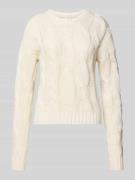 Noisy May Regular Fit Pullover in Strick-Optik Modell 'Finn' in Offwhi...