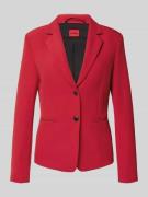HUGO Shaped Fit Blazer mit 2-Knopf-Verschluss 'AGONIA' in Rot, Größe 4...
