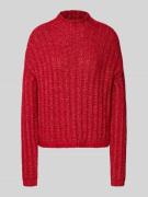 HUGO Relaxed Fit Strickpullover aus Baumwoll-Mix mit Woll-Anteil Model...