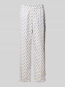 CARLO COLUCCI Wide Leg Sweatpants mit elastischem Bund in Offwhite, Gr...