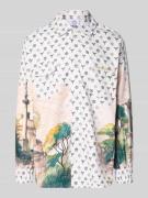 CARLO COLUCCI Oversized Freizeithemd mit Brusttaschen in Offwhite, Grö...