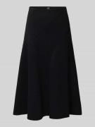 BOSS A-Linien Rock aus gekochter Schurwolle Modell 'VICENA' in Black, ...