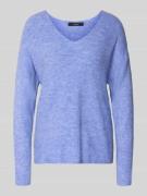 Vero Moda Regular Fit Strickpullover mit V-Ausschnitt Modell 'CREWLEFI...