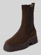 Tamaris Chelsea Boots aus echtem Leder in Dunkelbraun, Größe 40