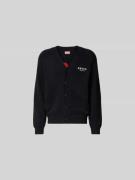 Kenzo Strickjacke mit Knopfleiste in Black, Größe L