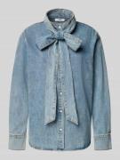 SUNCOO PARIS Regular Fit Jeansbluse mit Schleifen-Detail Modell 'LAOS'...