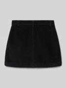 Only Körpernaher Mini-Rock aus Cord Modell 'AMAZING' in Black, Größe 1...