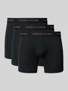 Tommy Hilfiger Regular Fit Trunks mit Label Bund im 3er-Pack in Black,...