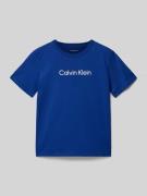 Calvin Klein Jeans T-Shirt mit Logo und Rundhalsausschnitt in Royal, G...