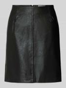 ICHI Minirock in Leder-Optik Modell 'KATE' in Black, Größe 36