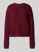 Noisy May Strickpullover aus Effektgarn Modell 'SASSY' in Bordeaux, Gr...